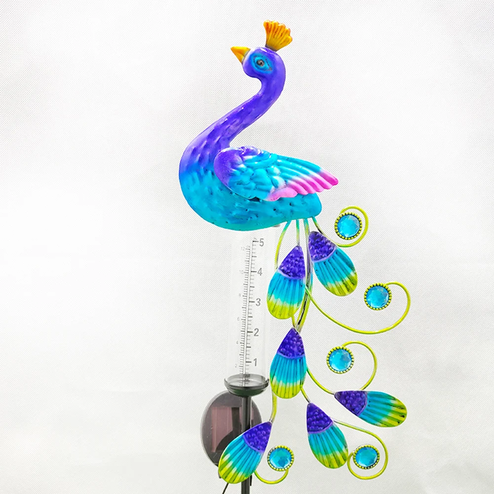 

Peacock Solar lamps Gauge Lawn Led Lamp vintage rain lamp Solar Powered Peacock Shape Light for new year 2022 Gardening Decor