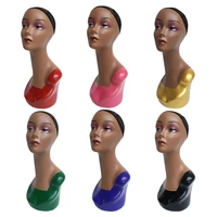 20 inch female mannequin head with full makeup for making display wig hat cap jewelry manikin head female dolls training head