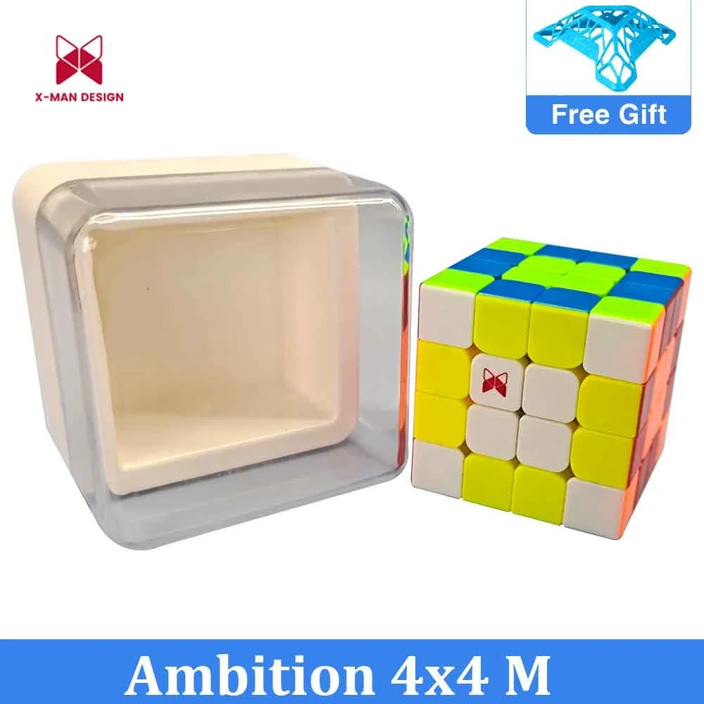 

QiYi XMD Ambition 4x4 M Speed Cube X-Man Design 4x4x4 Magnetic Cube Professional Qiyi Cubos Magico Puzzle Toys For Children