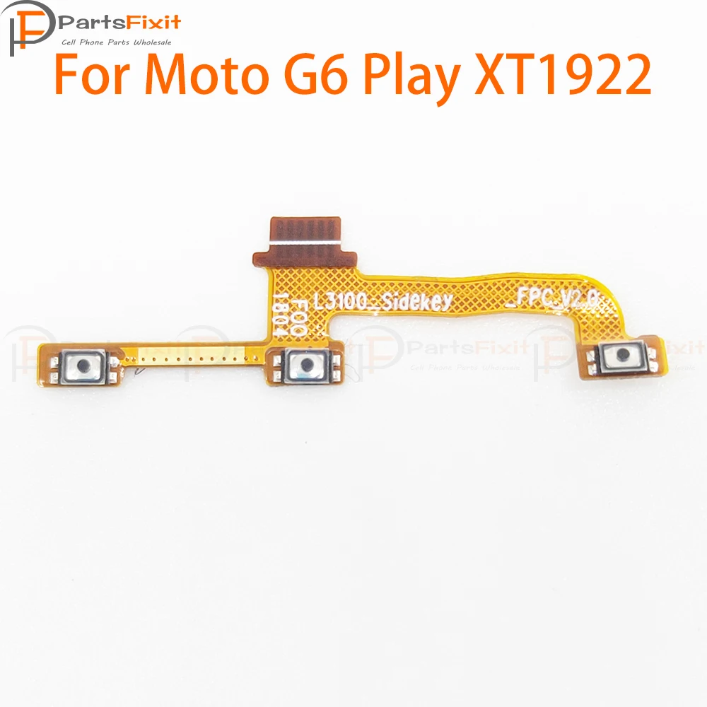 

Включение/выключение питания, громкость вверх/вниз Кнопка шлейф кнопки для Moto G6 играть XT1922 гибкий кабель питания и громкости Кнопка ВКЛ/бок...