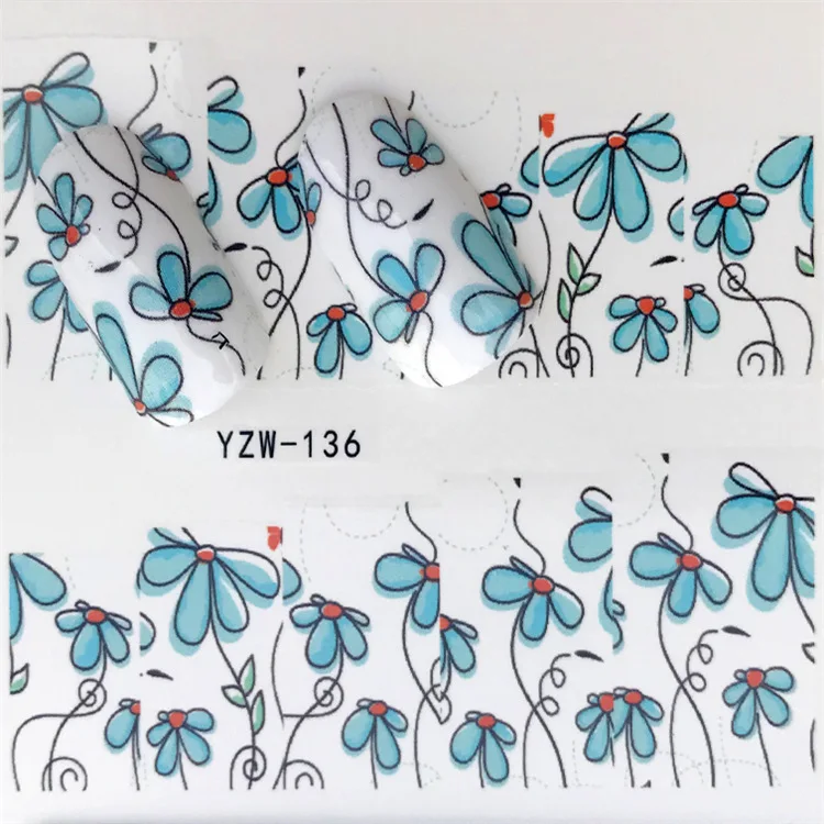 

Small Fresh Nail Stickers Full Stickers Nail Water Transfer Decal Jewelry Japan and South Korea 3d Flower Nail Stickers
