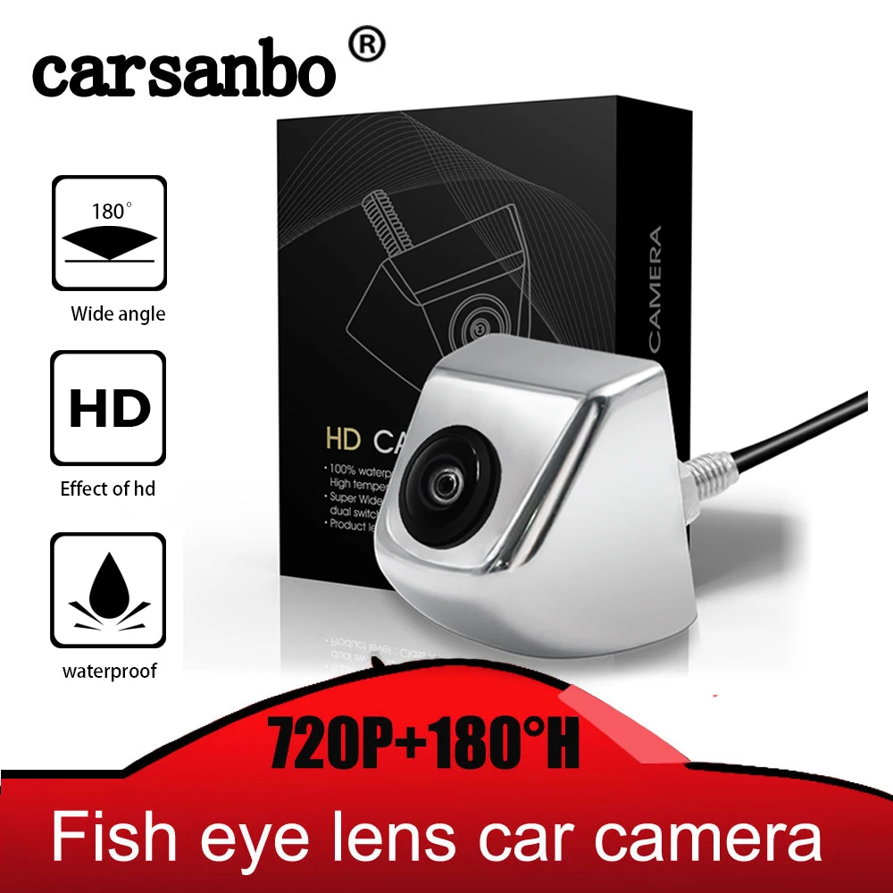 720P HD 180H градусов рыбий глаз звездный свет ночного видения Автомобильная камера