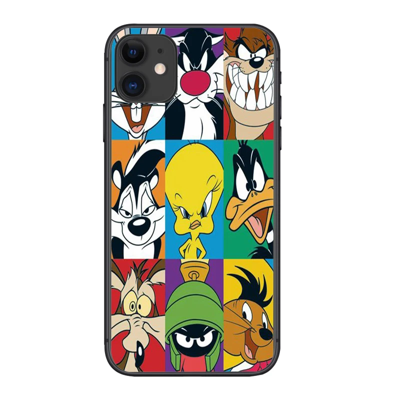 

Funny Cute Cartoon Bugs Bunny Fashion Soft Silicone Phone Cover Cases for iPhone 11 12 Pro MAX Mini SE2020 6 7 8Plus XR XS Copue