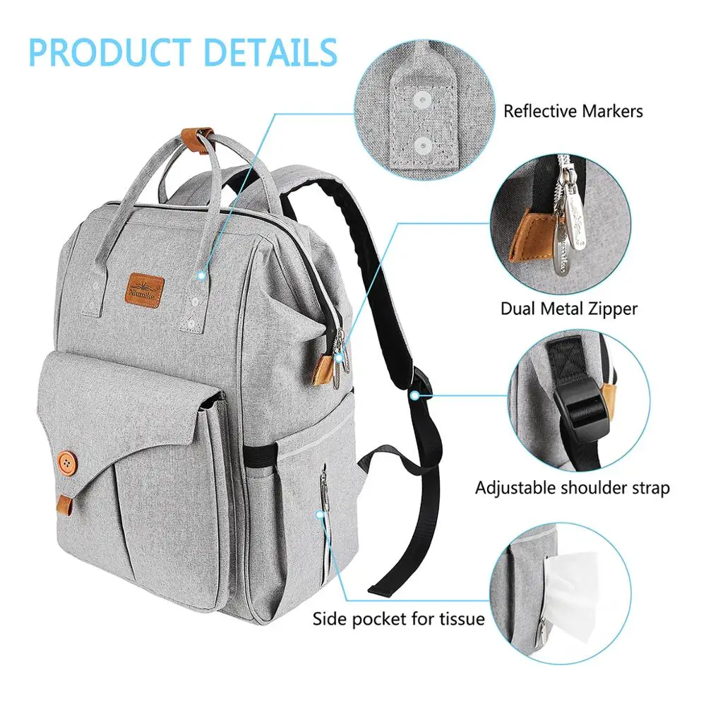 Сумка-рюкзак для подгузников водонепроницаемая дорожная сумка-тоут