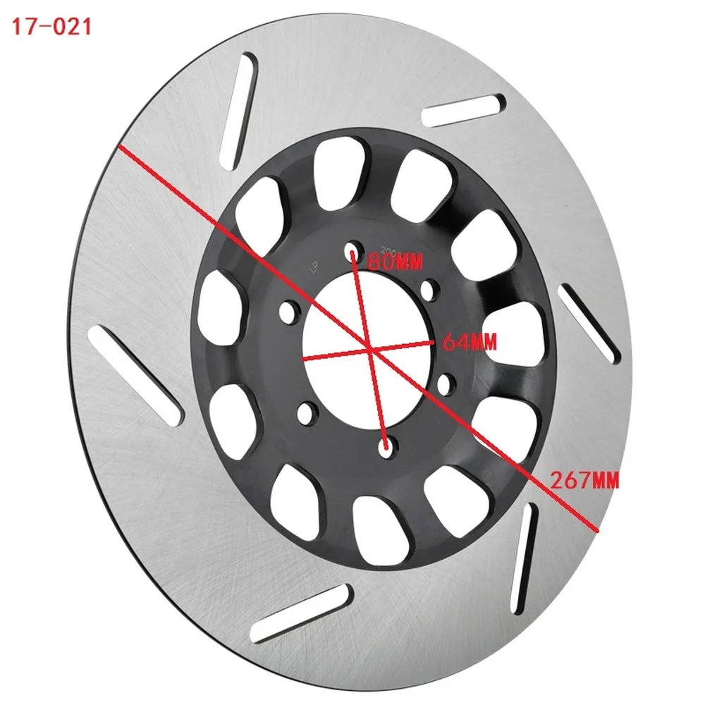 

Lopor 267 mm Front Left Right Brake Disc Rotor For Yamaha XS400 RD350 RZ350 XV920 XJ650 XV250