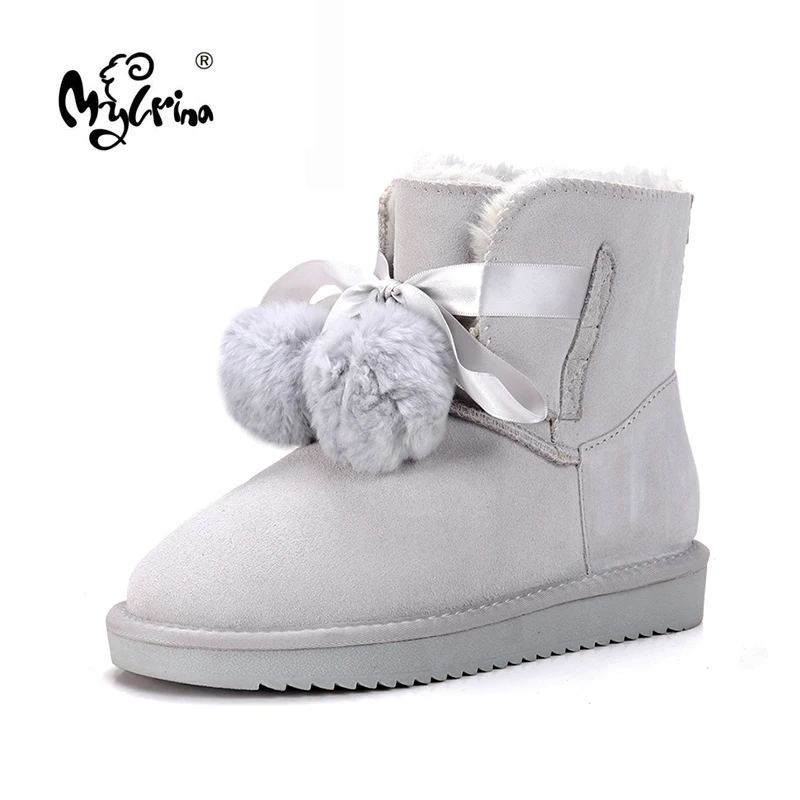 Австралийские женские зимние сапоги 100% натуральная воловья кожа теплые женская