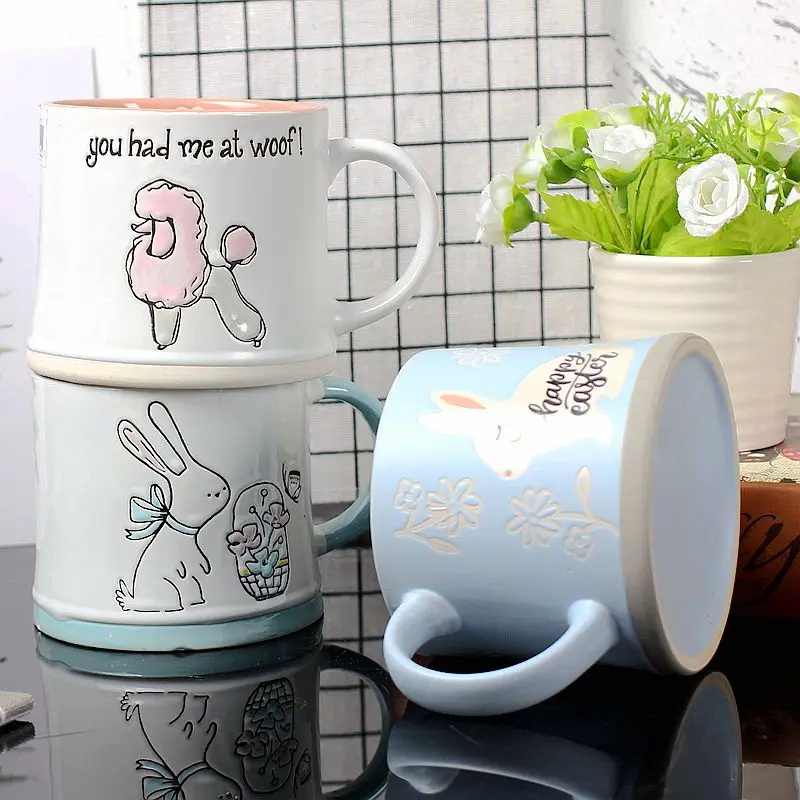 

Nordic Creative Mug Cartoon Cute Coffee Cup Milk Cup Home Office Gift