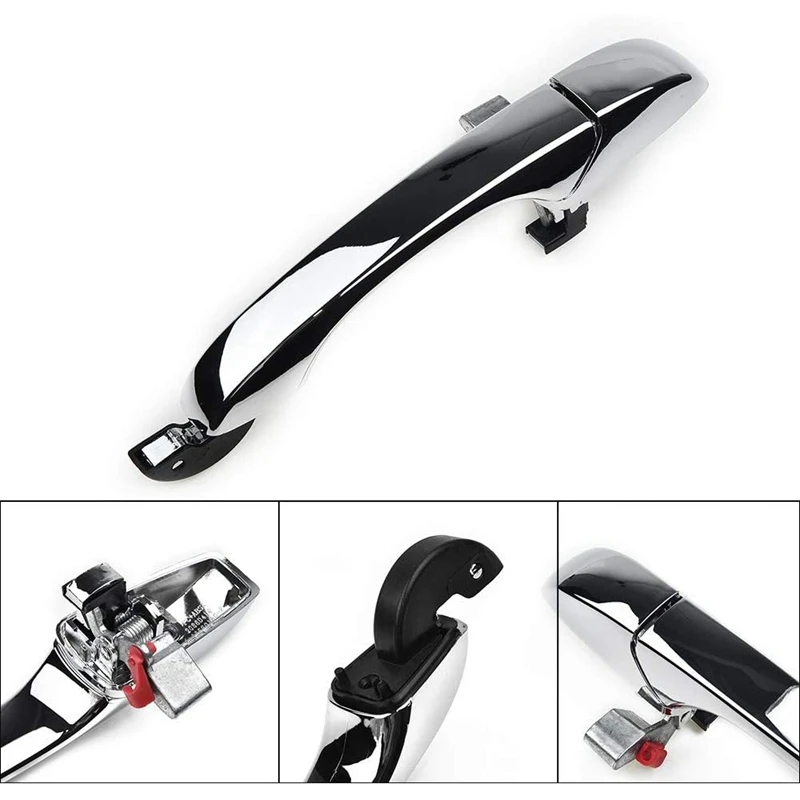 Автомобильная хромированная задняя внешняя дверная ручка для Chrysler 300C 2005-2010 Dodge