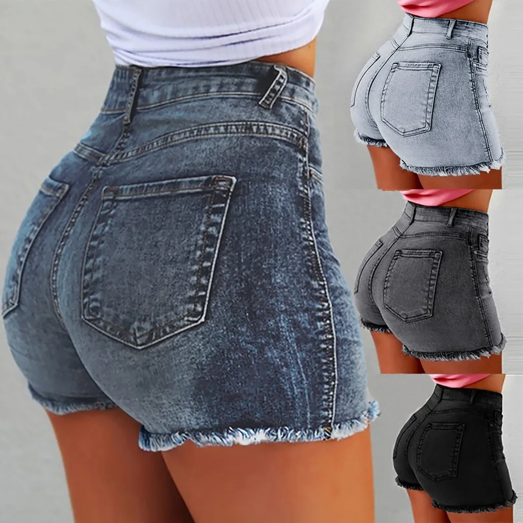 

Short Jeans Women New Women Summer Short Jeans Denim Female Pockets Wash Denim Shorts Short Pants Woman Summer Women's Pants