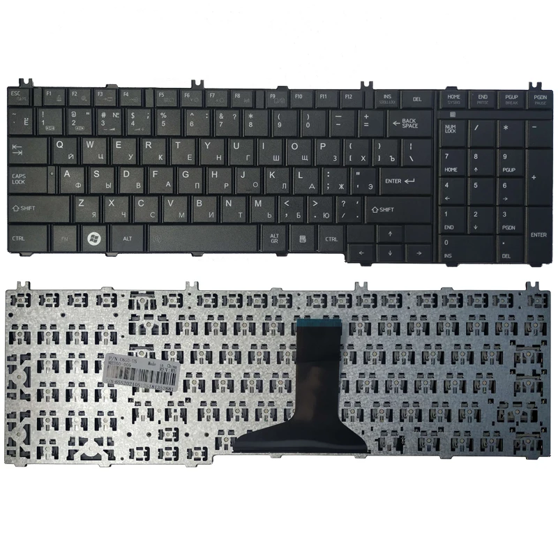 

NEW Russian laptop Keyboard for Toshiba Satellite L655 L655D C655 C655D C660 C660D C650D L650 C670 L650D L755 RU Keyboard black
