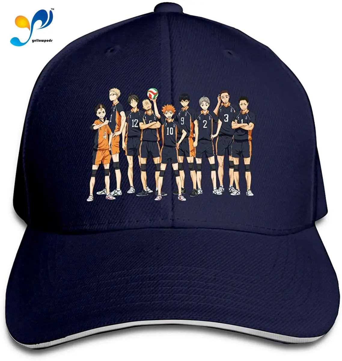 Haikyu! Кепка бейсболка Поло Стиль печать подходит для взрослых мужчин женщин