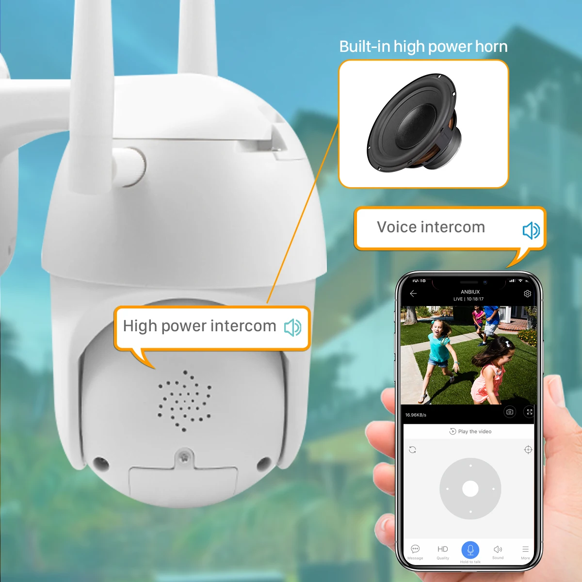 1080P наружная PTZ IP камера с сиреной светильник двухсторонняя аудио Wifi камера с автоматическим отслеживанием цвета ночного видения CCTV видео наблюдение