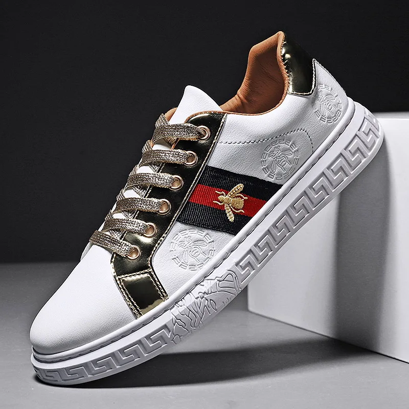 

2021 Men's Casual Shoes Rubber Sole Sports Casual Breathable Youth Trend Comfortable Outdoor Leisure Shoes Men Fashion Sneakers