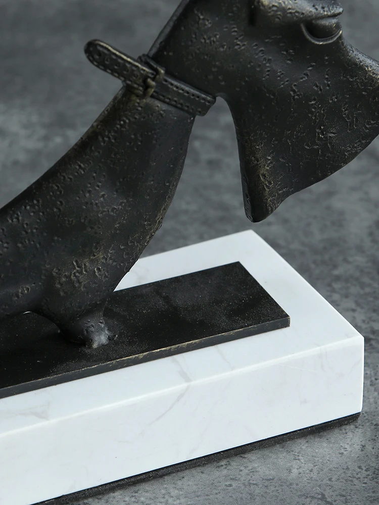 Современные скандинавские Чугунные скульптуры для собак художественные