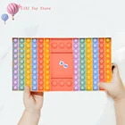 Популярные игрушки-антистресс, радужные пузырьки с пузырьками для снятия стресса, игрушки-антистресс для детей, простые расслабляющие двойные настольные игры