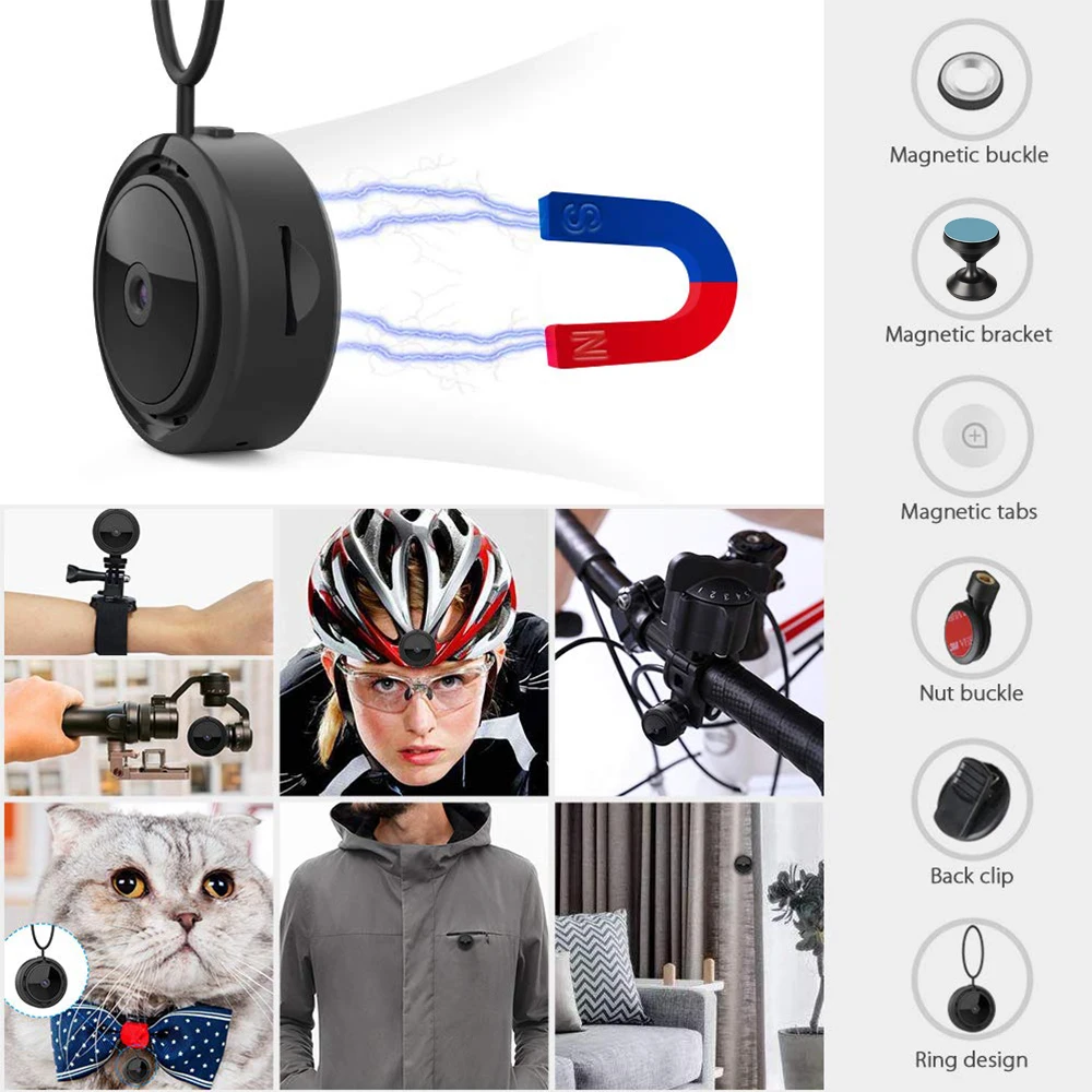 Мини Full HD 1080P беспроводная Wi-Fi домашняя камера безопасности с дистанционным управлением, микро камера для спорта, DVR DV, обнаружение движения, маленькая камера P2P IP/