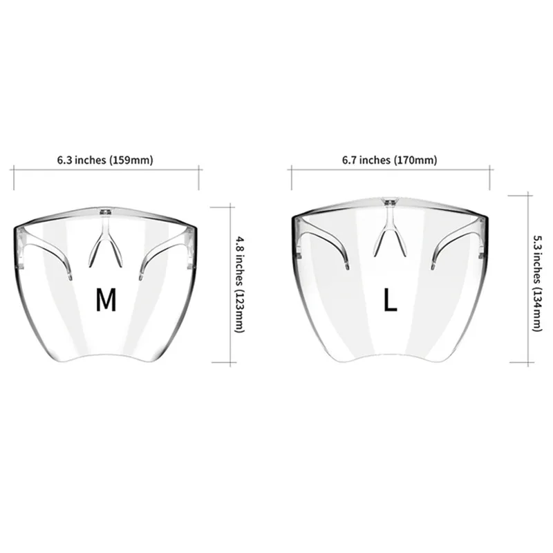 

Home Cooking Face Screen Anti-Fog Prevent Liquid Oil-Splashing Protective Face Shield Tranparent Dustproof Facial Protect Visor