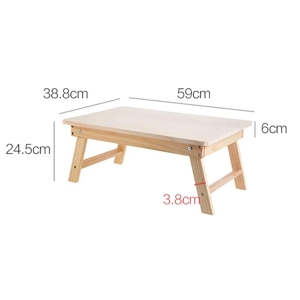

Pine Wood Folding Laptop Desk Portable Lap Desk for Study and Reading Bed Top Tray Table Home Lazy Bed Desk Home Furniture