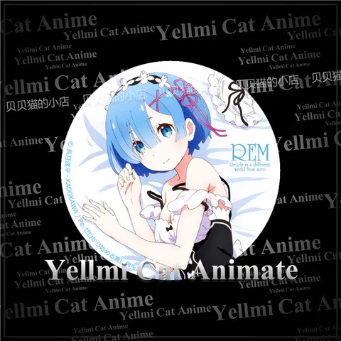 1 шт. аниме Re:Life в другом мире от zero Субару Нацуки значки Rem Ram брошь круглые Супер