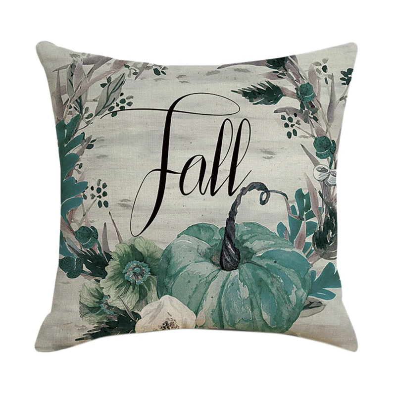 

Pumpkin Square Pillowcase Home Decor Linen Pillow Cases Cushion Covers For Sofa Car Multicolor Pattern Gift 45X45cm