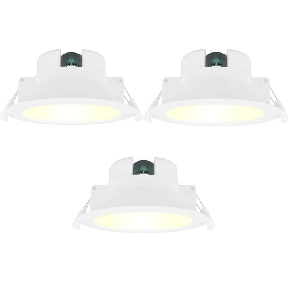 3 Lamps Warm White 14 Вт Холодный белый 5000 К Встраиваемый светодиодный светильник светодиодный встраиваемый потолочный светильник для кухни и ванной комнаты IP44 диаметр отверстия 120-140 мм - Испускаемый цвет: 3 Lamps Warm White
