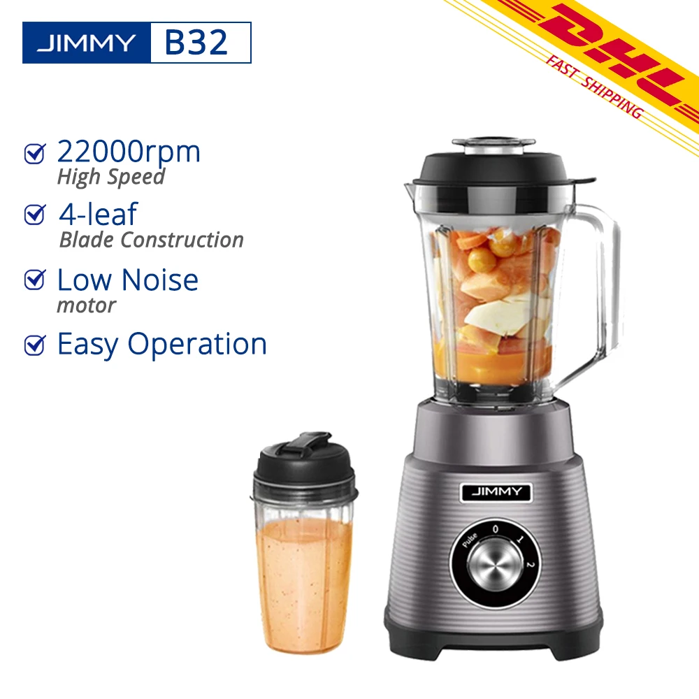 JIMMY B32/KA-PB302 Multifunctional Household Blender Low Noise 22000rpm High Speed Blade Construction Easy Operation | Бытовая техника