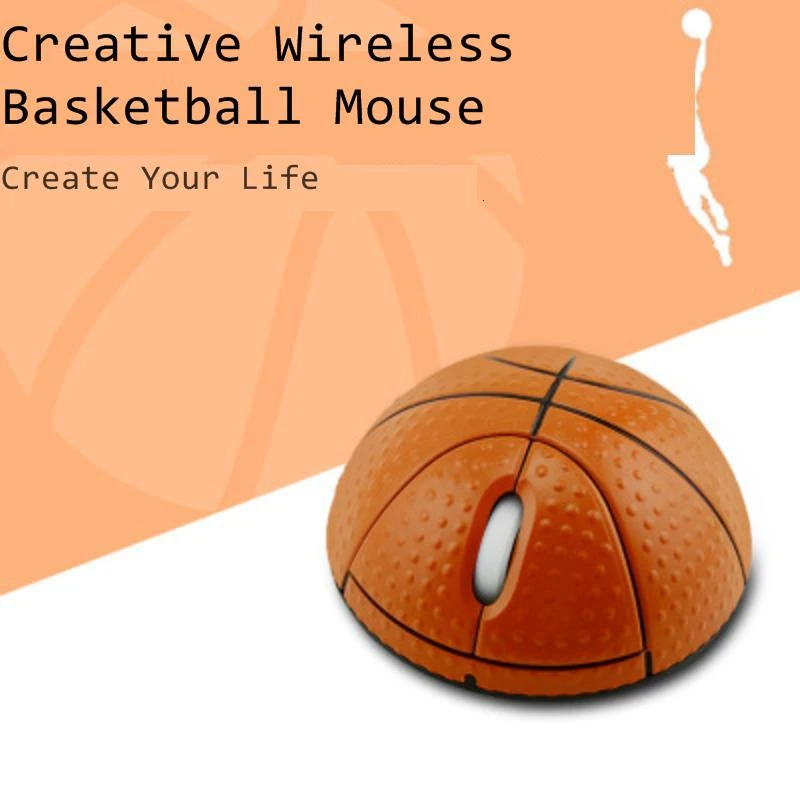 CHYI Мини Баскетбол Форма Беспроводная Usb компьютерная мышь 3d портативная детская