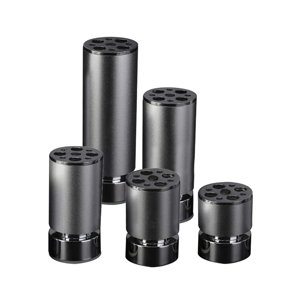 4PCS Aluminum alloy Furniture Legs Cabinet Table Round Shape 8mm Adjustable Feet 50mmx100mm Silver | Обустройство дома