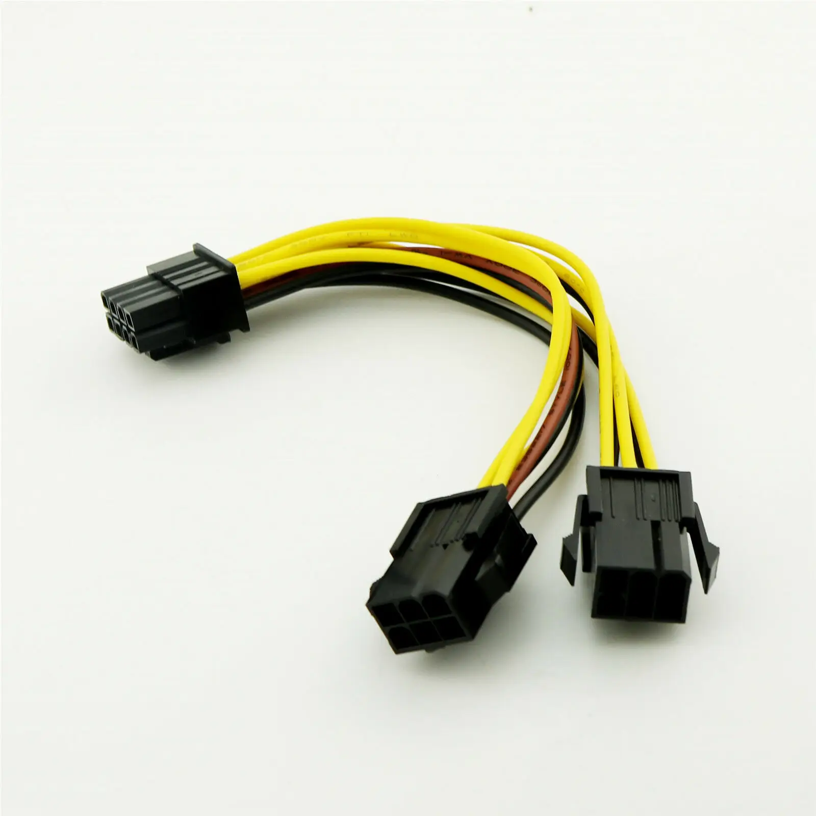 1x PCI-E 8 Pin на 2xPCIe 6 видеокарта питания PCI Express Y разветвитель соединительный кабель 15