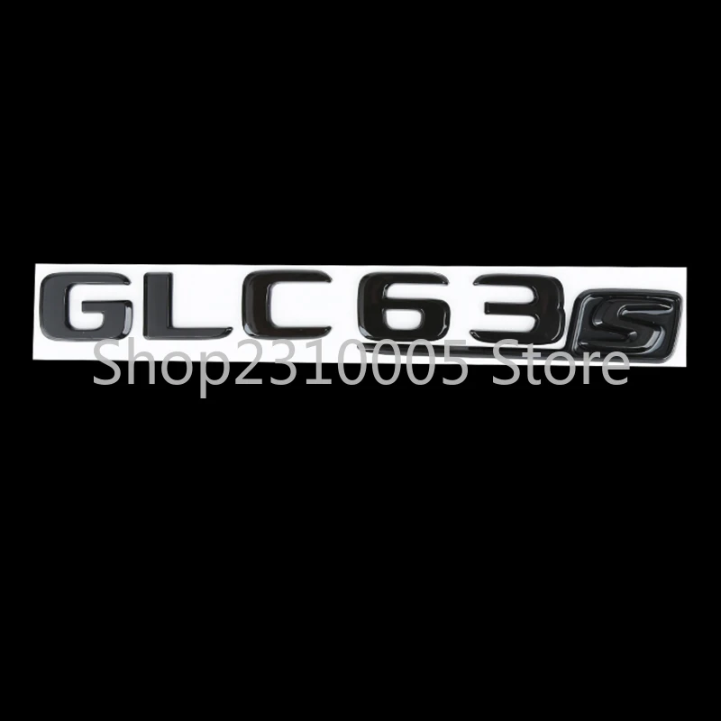 2017 Flat Letters Emblem C43 C55 C63 E63 E65 S63S G65 ML63 SL55 CLS63 GLC43 GLE63 V8 BITURBO TURBO 4MATIC+ for Mercedes AMG Rear |