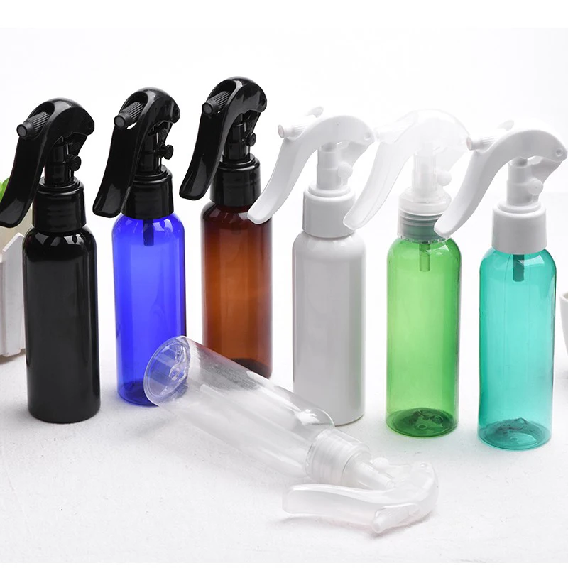 

40pcs 100ml Trigger Sprayer Plastic Bottle, Cosmetic Container With Mist Sprayer PET Perfume Bottle Watering Household Bottles