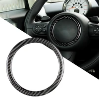 carbon fiber steering wheel sticker decal anti scratch car interior decoration accessories for mini cooper jcw r55 r56 r60 r61