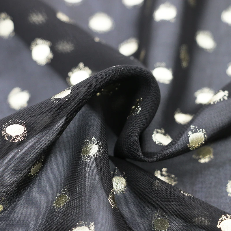 100 см * 148 узор в горошек рельефный принт шифоновая ткань марля жемчужная вышивка