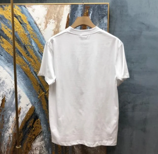 

2021SS summer Luxury brand letter Athlete print cotton casual fashion men women t-shirt cotton shirts