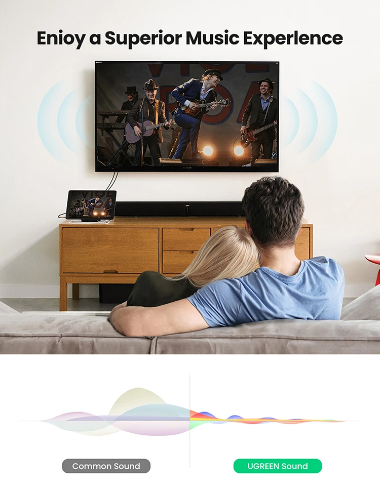 Кабель UGREEN RCA 2RCA к 3 5 мм Hi-Fi нейлоновый Плетеный аудиокабель AUX для ди-Джея