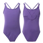 5 цветов детские хлопчатобумажные нижние маечки с балетное трико для девочек, платье на тонких бретелях с балетные костюмы для танцев, Одежда для танцев, платье, гимнастический купальник SZ от 3 до 14 лет