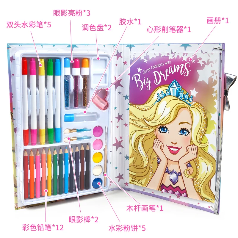 Children's Painting Book Baby Coloring Picture Book Barbie Princess Picture Book Toddler Coloring Book Girl Painting Book enlarge