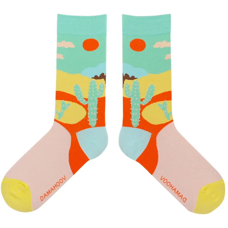 Носки с рисунком аниме модные персонализированные новинка для мужчин и женщин