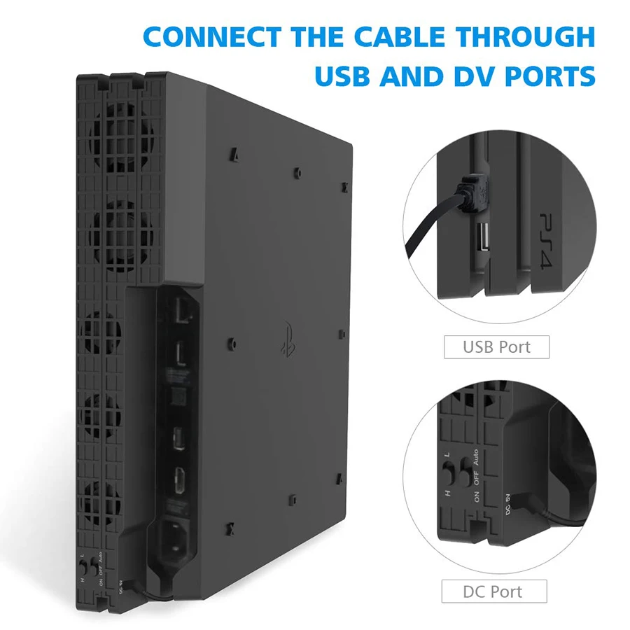 Подставка кулер для PS4 Pro PS 4 PRO внешний USB вентилятор 5 с Супер Турбо температурой