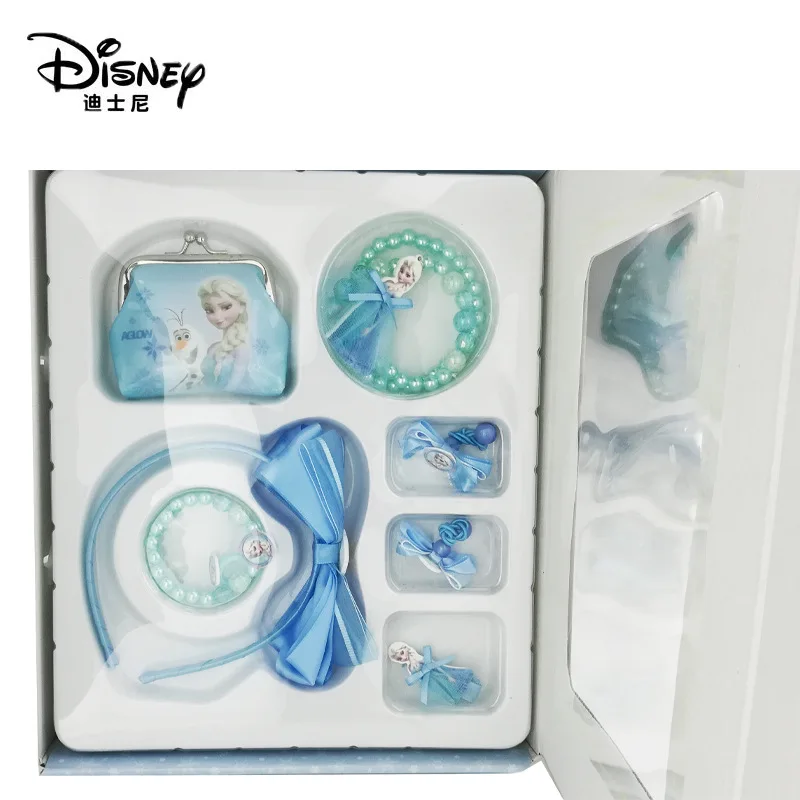 

Disney Headband Necklace Bowknot Children Bracelet Hair Accessories Small Wallet Jewelry Gift Box for Children's Favorite Toys
