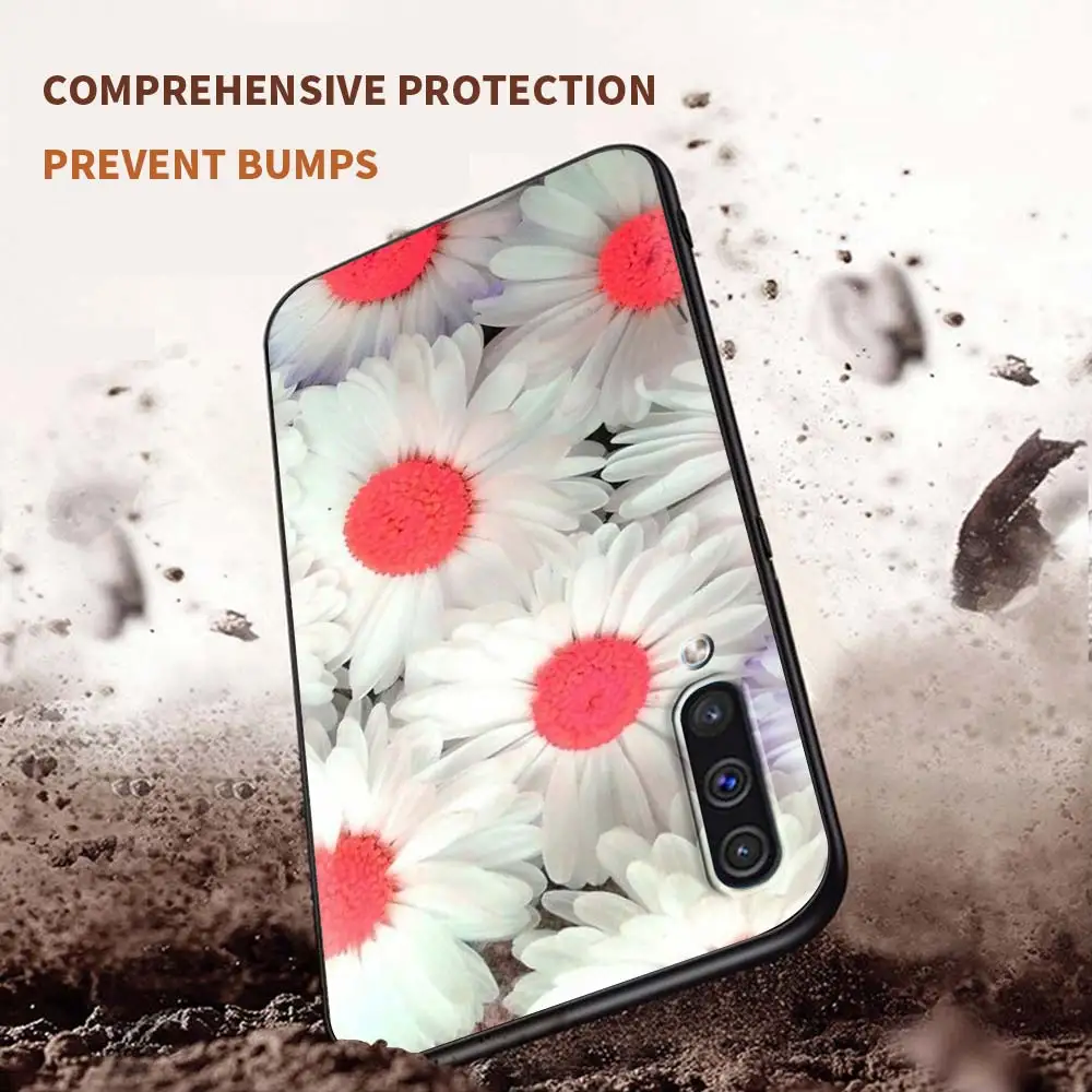 

Beautiful Flower Phone Case For Samsung Galaxy A50 A51 A70 A71 A21s S20 FE A10 A20e A30 A40 Soft Tpu Back Cover Sac