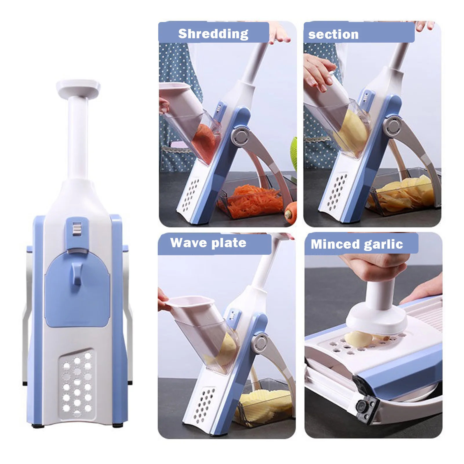 

Home Kitchen All-Round Vegetable Cutter Multifunctional Adjustable Manual Grater FEA889