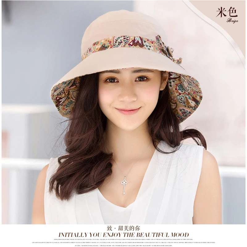 

2021 New Spring&Summer Fashion Ladies Sunscreen Sunscreen Travel Hat Korean Version Of The Folding Big-Edge Beach Hat All-Match