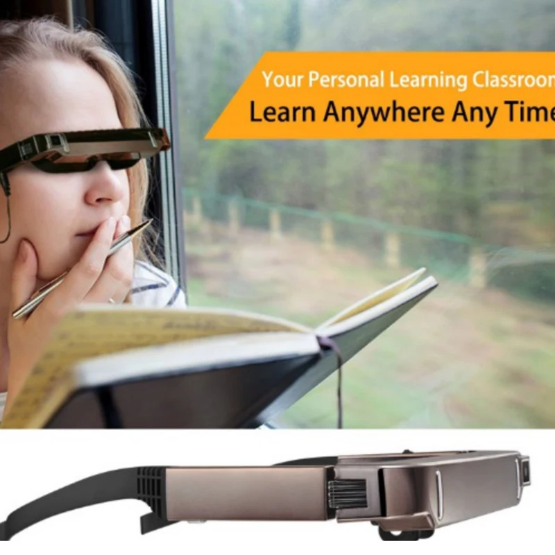 Умные очки Vision 800 Android WiFi 80 &quot широкий экран камера 5 Мп Bluetooth 3D видео Боковая