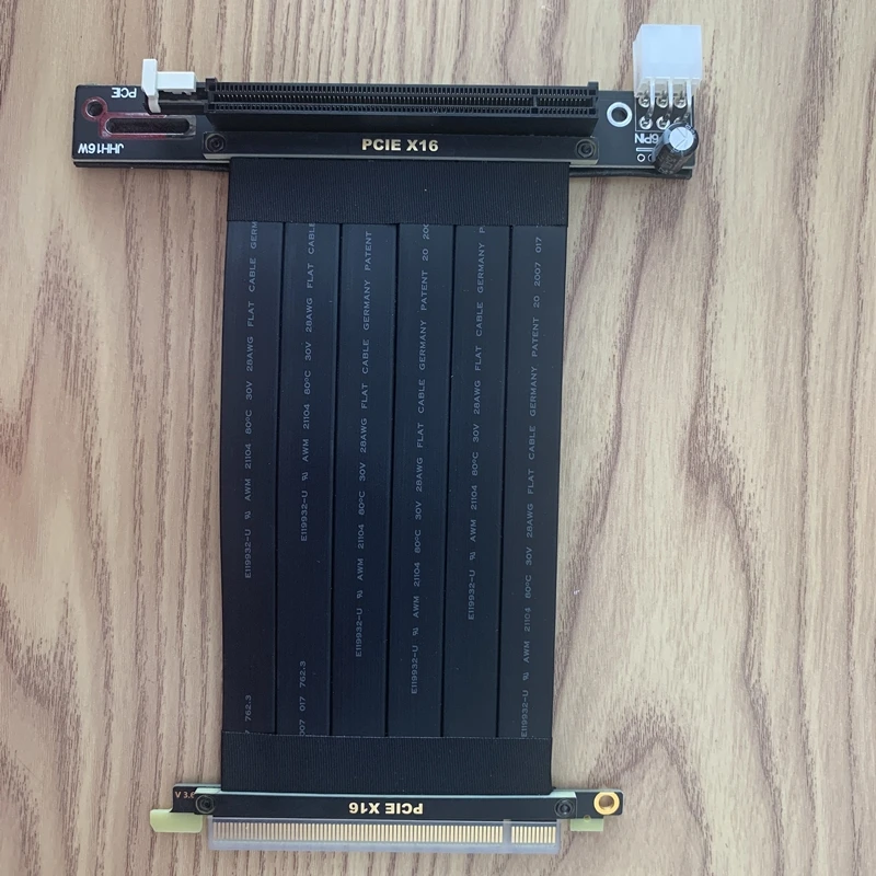 

RTX 3060Ti BTC ETH Mining Wire PCI-E X16 To X16 Male To Female Riser Extension Cable Gen3.0 With Large 6P SATA Power X99 Server
