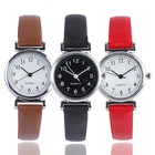 Классические женские повседневные кварцевые часы, винтажные часы с кожаным ремешком для женщин и мужчин, женские часы в стиле ретро, круглые аналоговые наручные часы