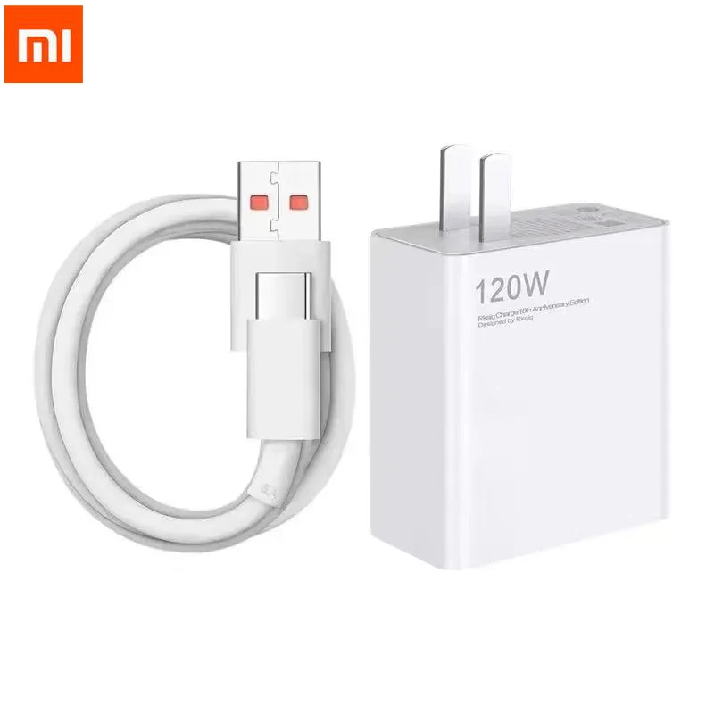 

Original Xiaomi Charger 120W Fast Charger quick Charging Power For Xiaomi 10 Redmi K30 Pro/10X Pro With Type-C Cable laptop air