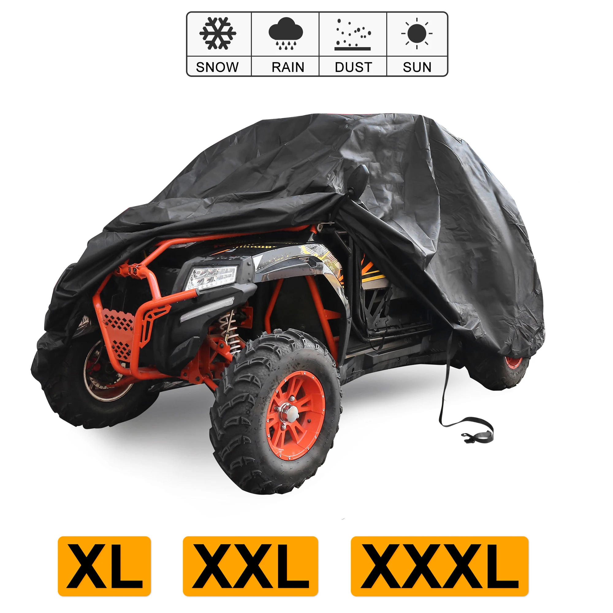 X Autohaux водонепроницаемая крышка UTV универсальная 114 дюймов XL 2-3 Пассажира