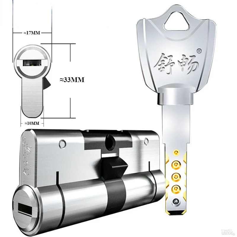 

European standard Lock cylinder Israel technology Locks Suspended Child-Mother Bead Anti-theft Door lock core door lock 10 keys