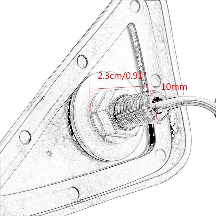 Светодиодный мотоциклетные поворотные сигналы светильник дыма Треугольники